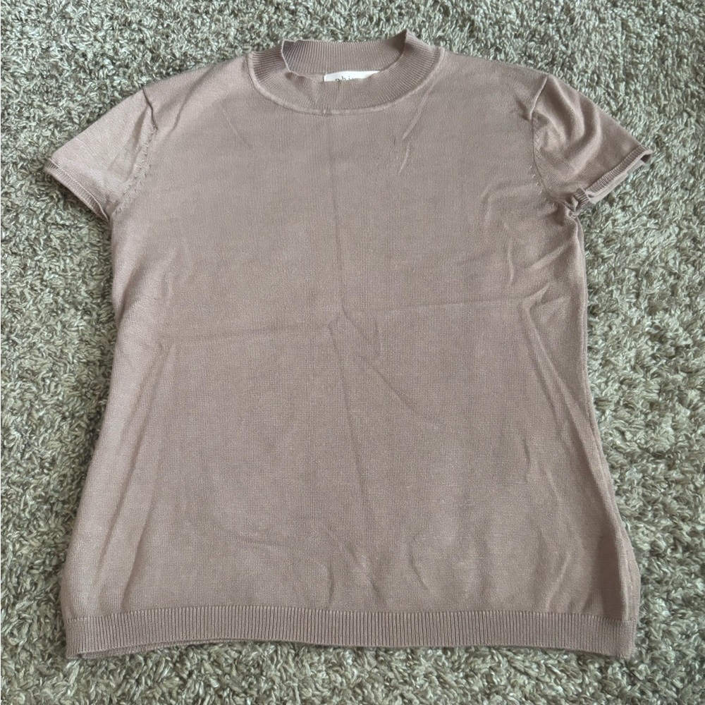 Philosophy Tan‎ Fitted Short Sleeve T-Shirt
